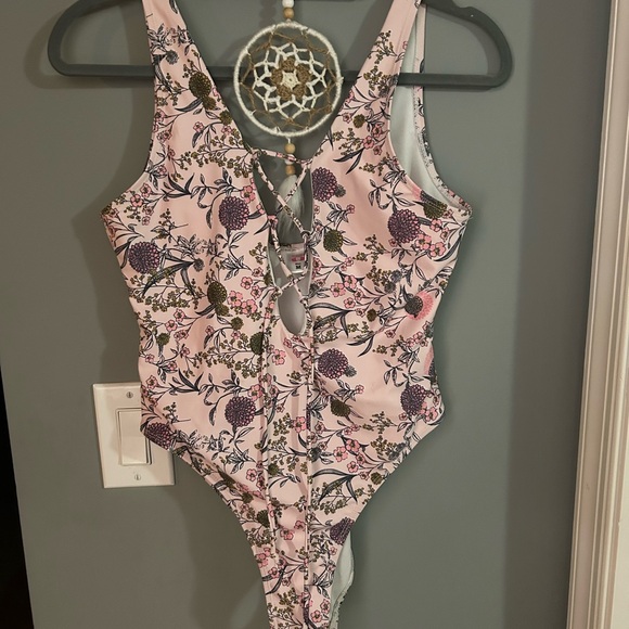 Shekini Pink Floral Swimsuit - Picture 1 of 4